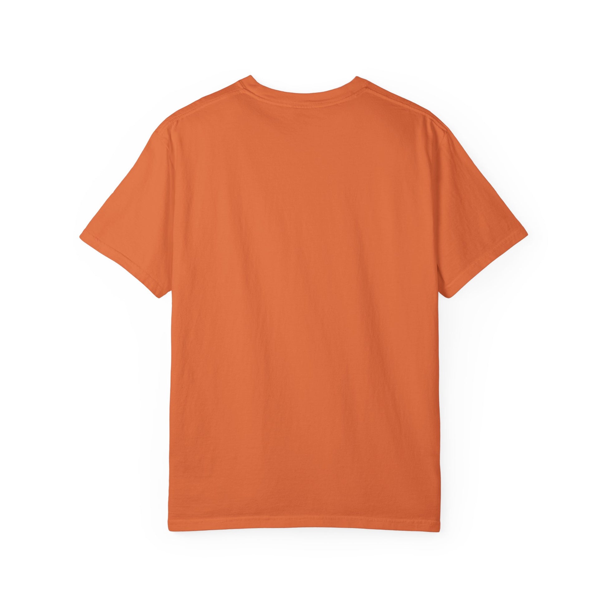 Orange t-shirt on a white background