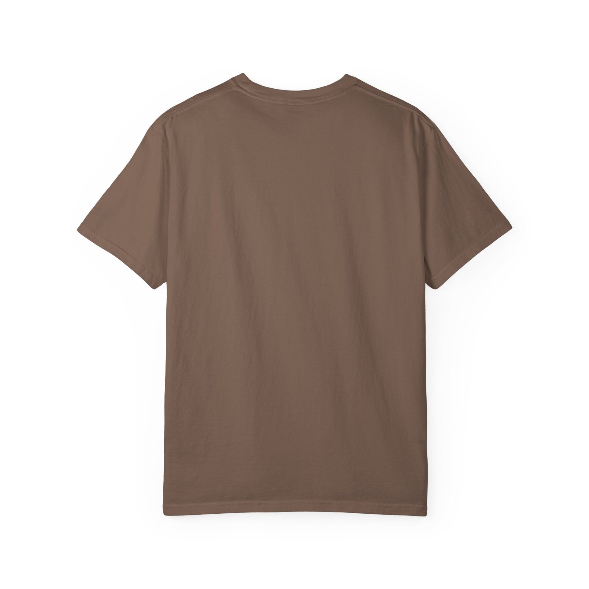 Brown t-shirt on a white background