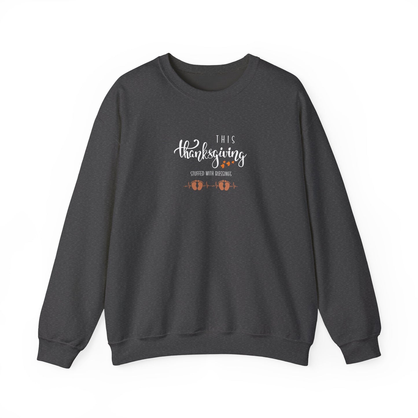 This Thanksgiving Stuffed With Blessings Twins Pregnancy Announcement Thanksgiving Sweatshirt, Pregnancy Reveal Sweater
