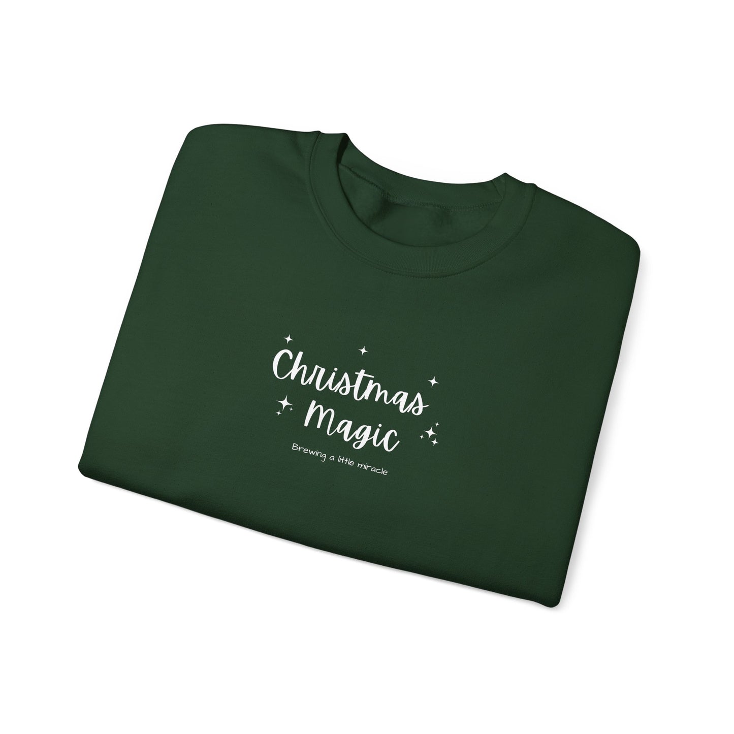 Christmas Magic Brewing a Little Miracle Pregnancy Announcement Sweatshirt, Perfect for Family Announcement