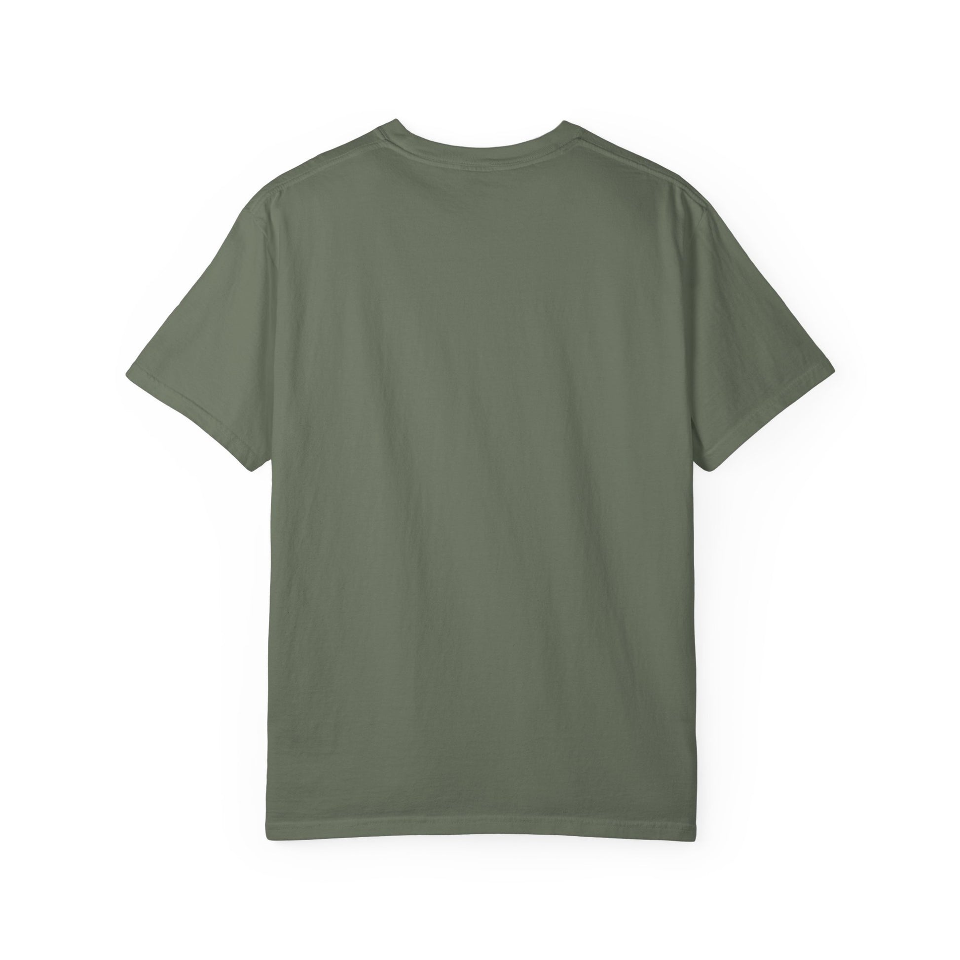 Green t-shirt on a white background
