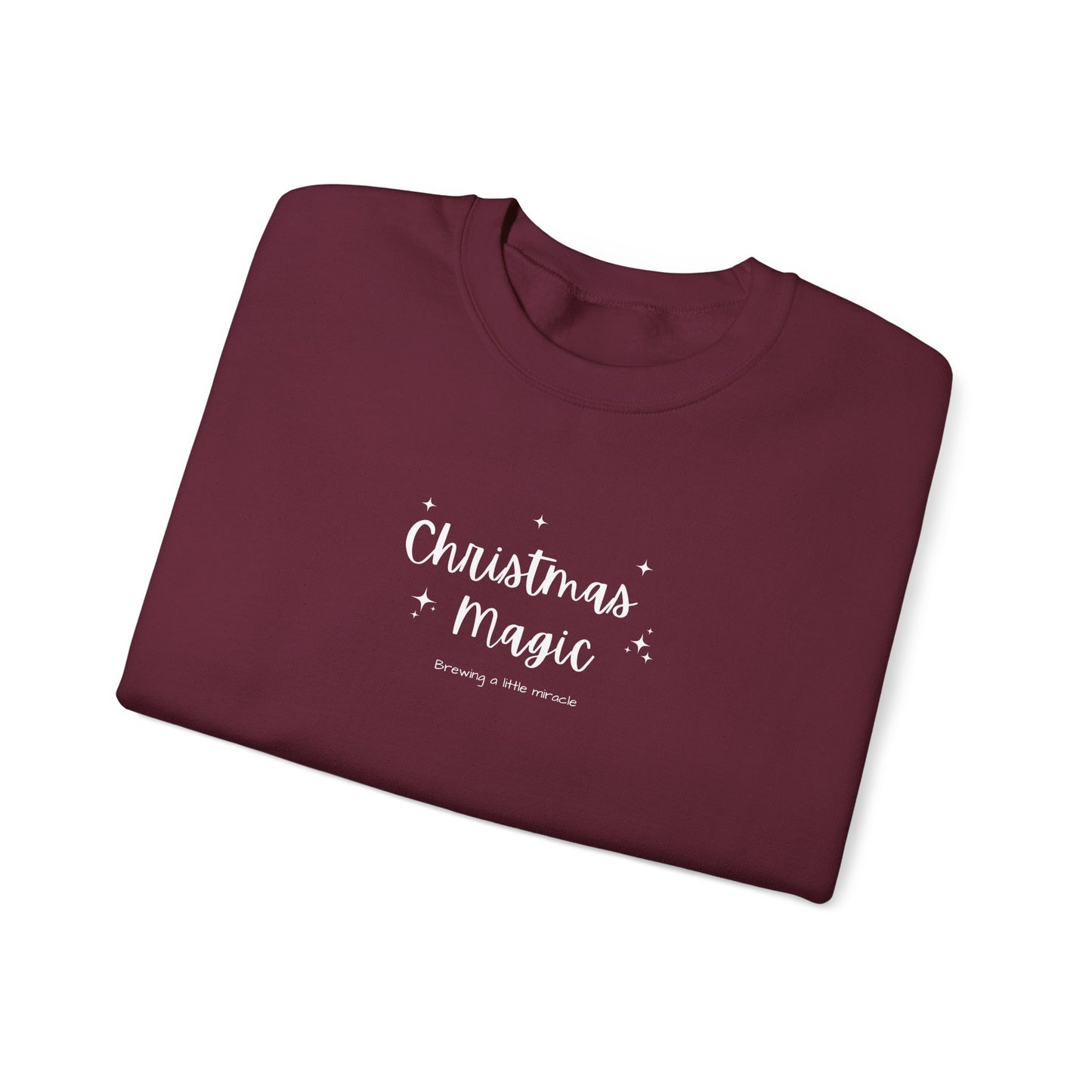 Christmas Magic Brewing a Little Miracle Pregnancy Announcement Sweatshirt, Perfect for Family Announcement