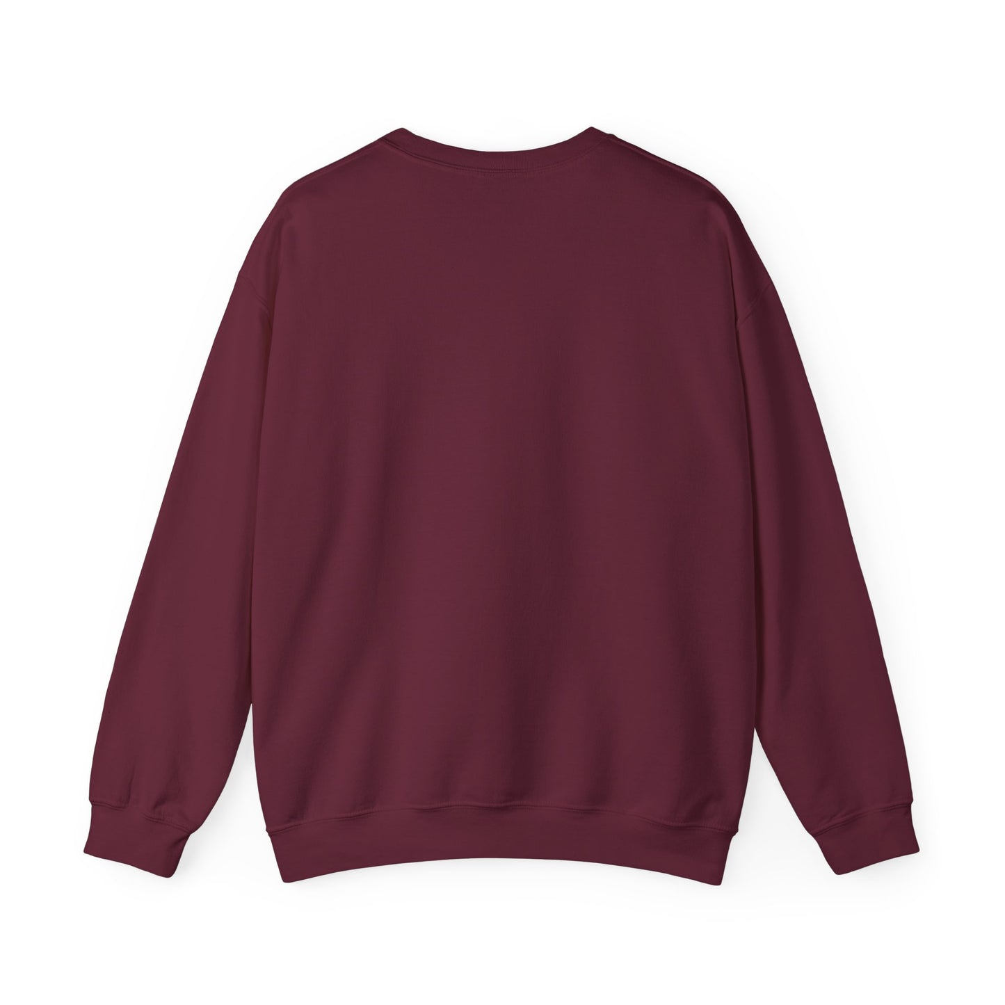 Maroon sweatshirt on a white background