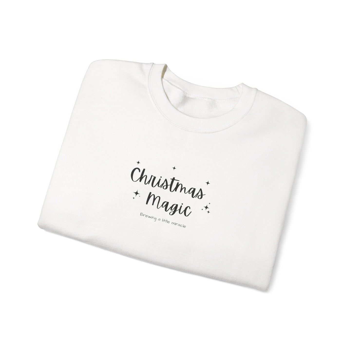 Christmas Magic Brewing a Little Miracle Pregnancy Announcement Sweatshirt, Perfect for Family Announcement