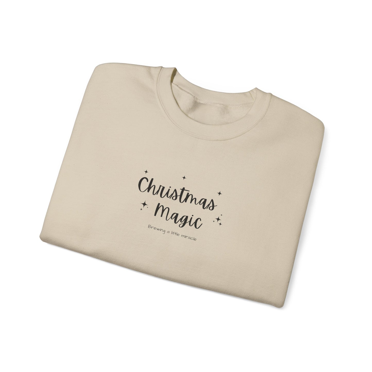 Christmas Magic Brewing a Little Miracle Pregnancy Announcement Sweatshirt, Perfect for Family Announcement