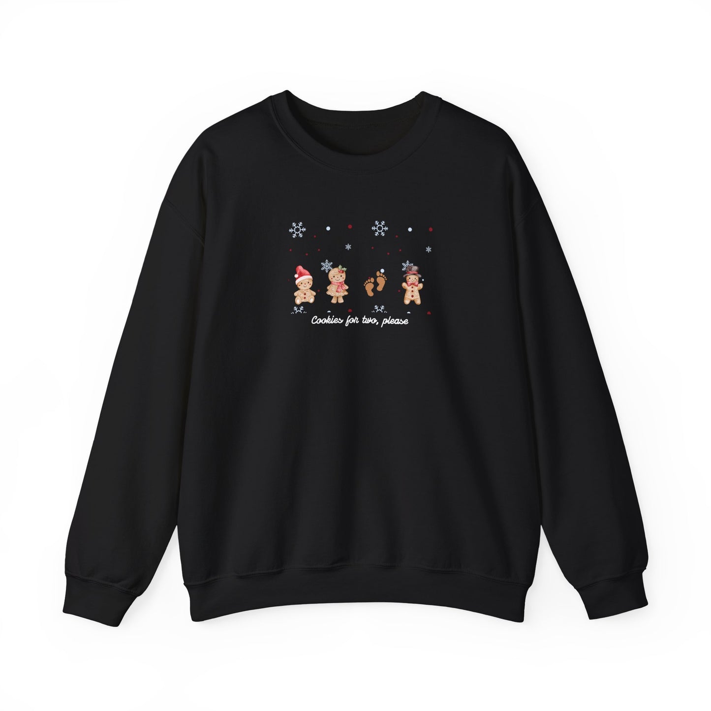 Black sweatshirt with cartoon bear design and text on a white background