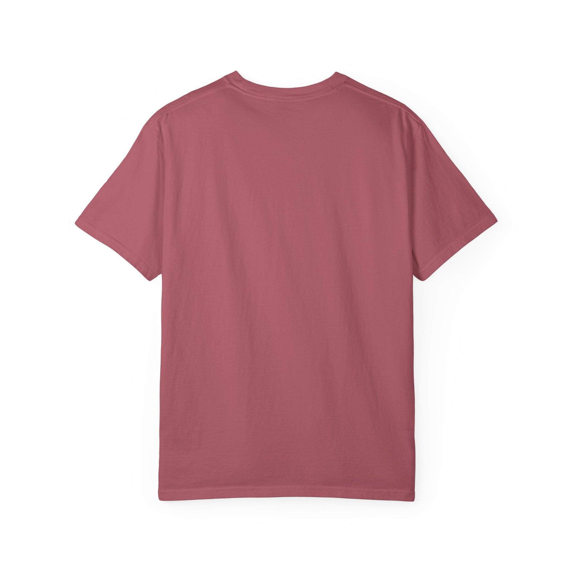 Maroon t-shirt on a white background