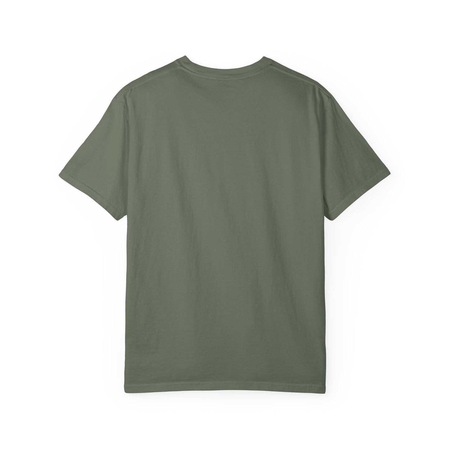 Green t-shirt on a white background