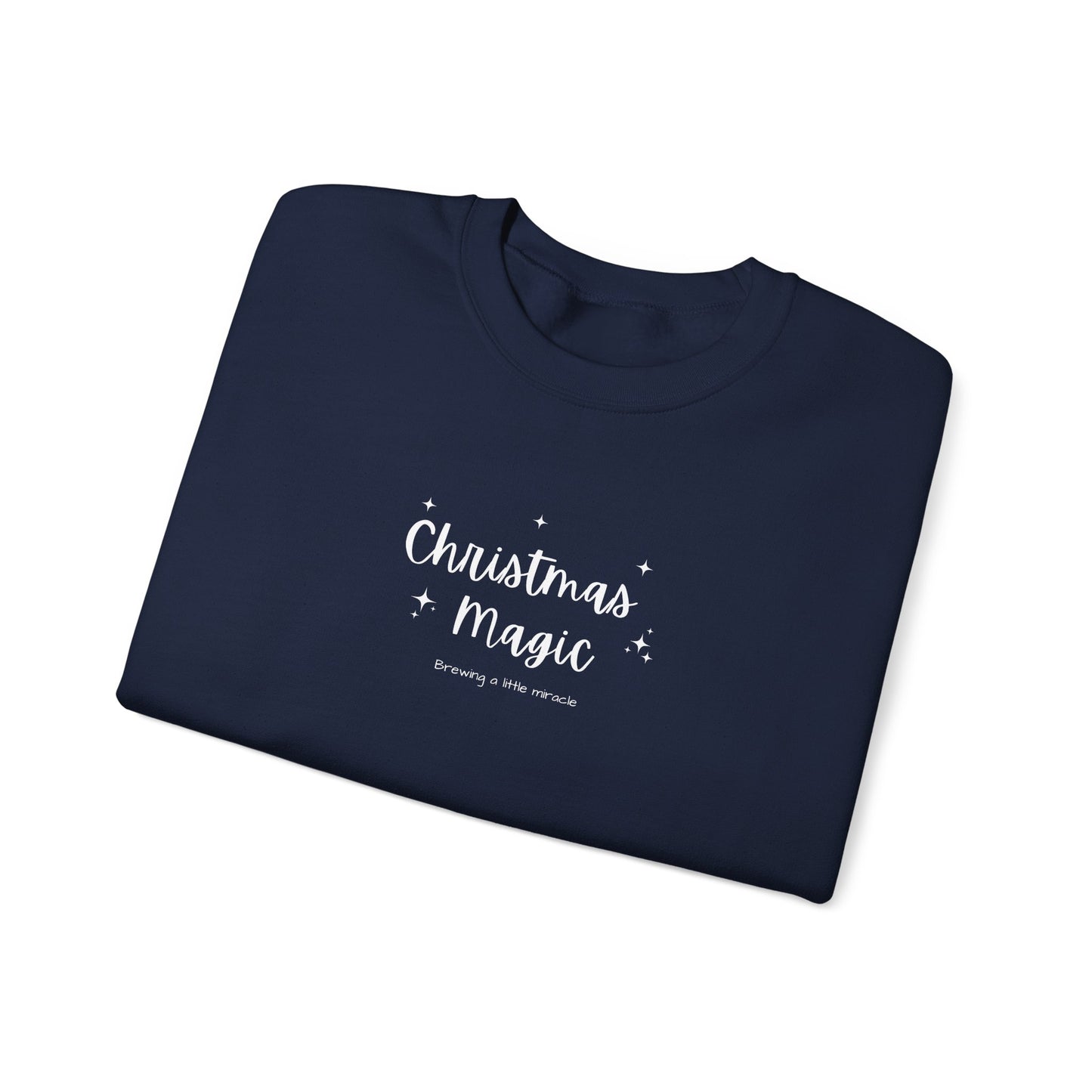 Christmas Magic Brewing a Little Miracle Pregnancy Announcement Sweatshirt, Perfect for Family Announcement