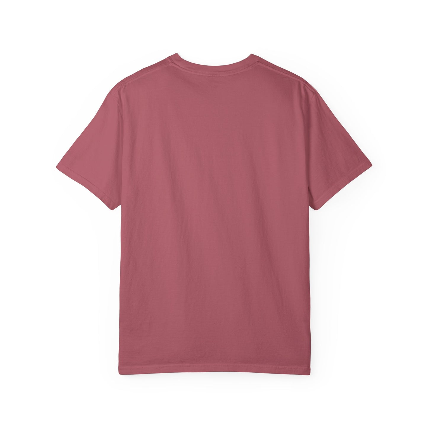 Maroon t-shirt on a white background